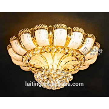 Superbe plafonnier en cristal Lotus de Guzhen